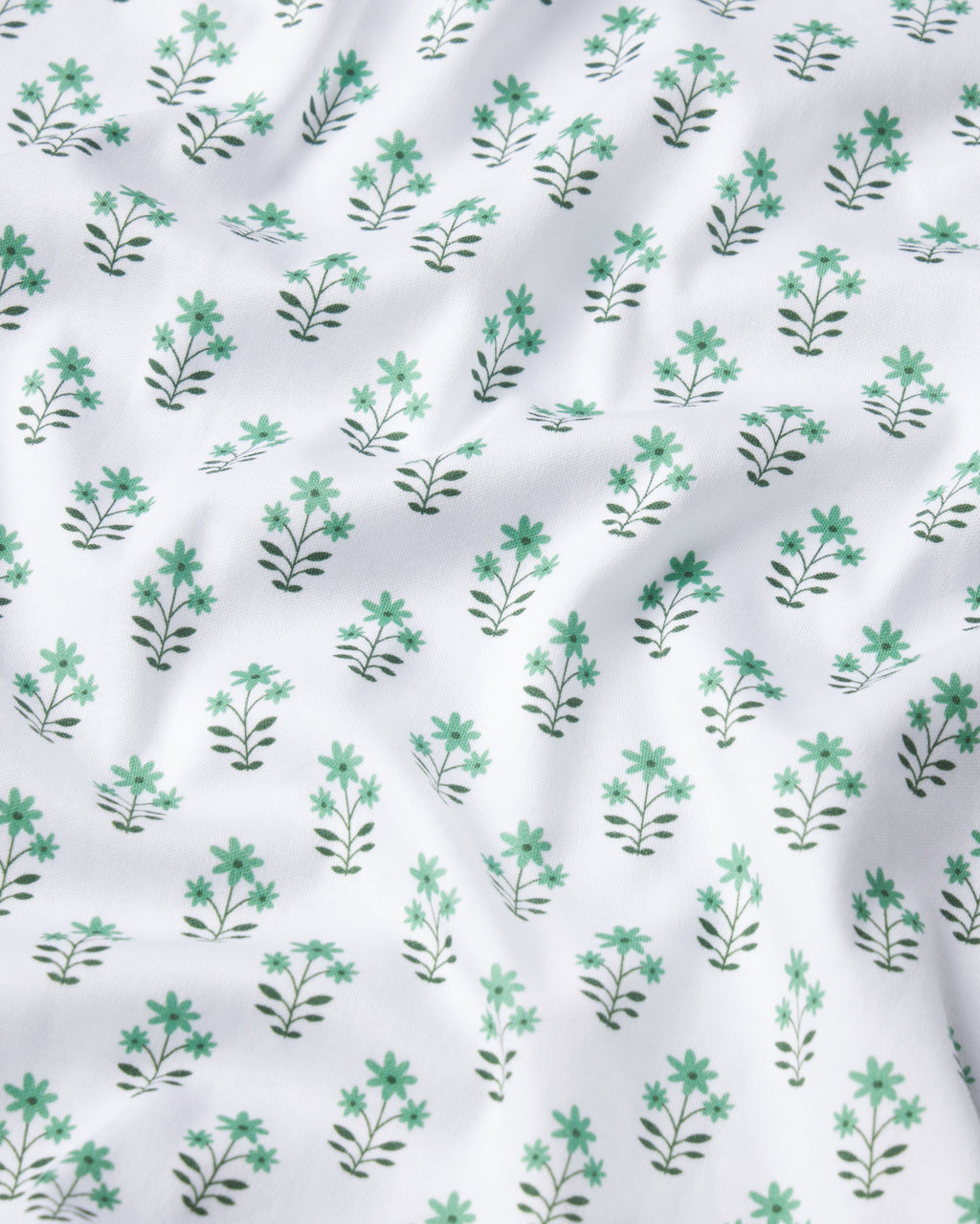 Pima Long-Short Set in Boxwood Posy