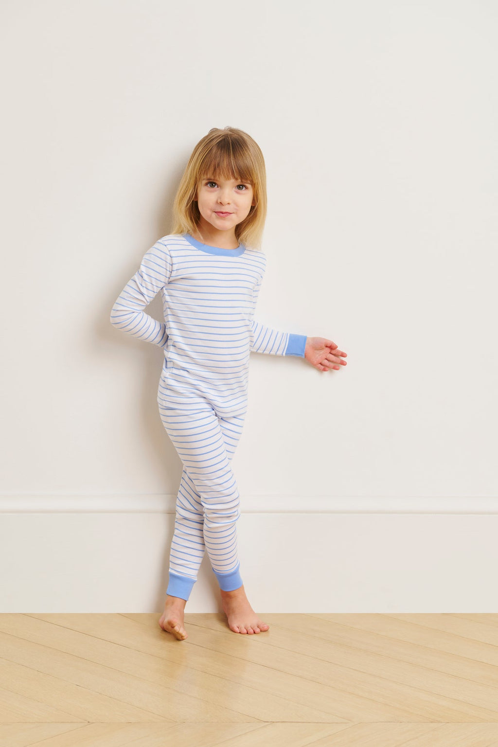 Kids Long-Long Set in Baltic Blue