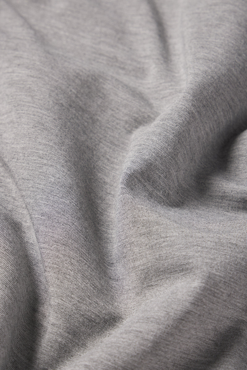 Men's Long Sleeve Bamboo Tee in Heather Gray