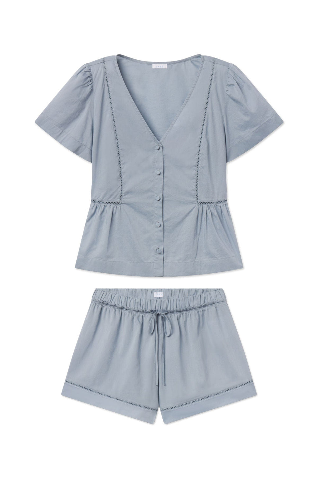Celeste Shorts Set in Dusty Blue