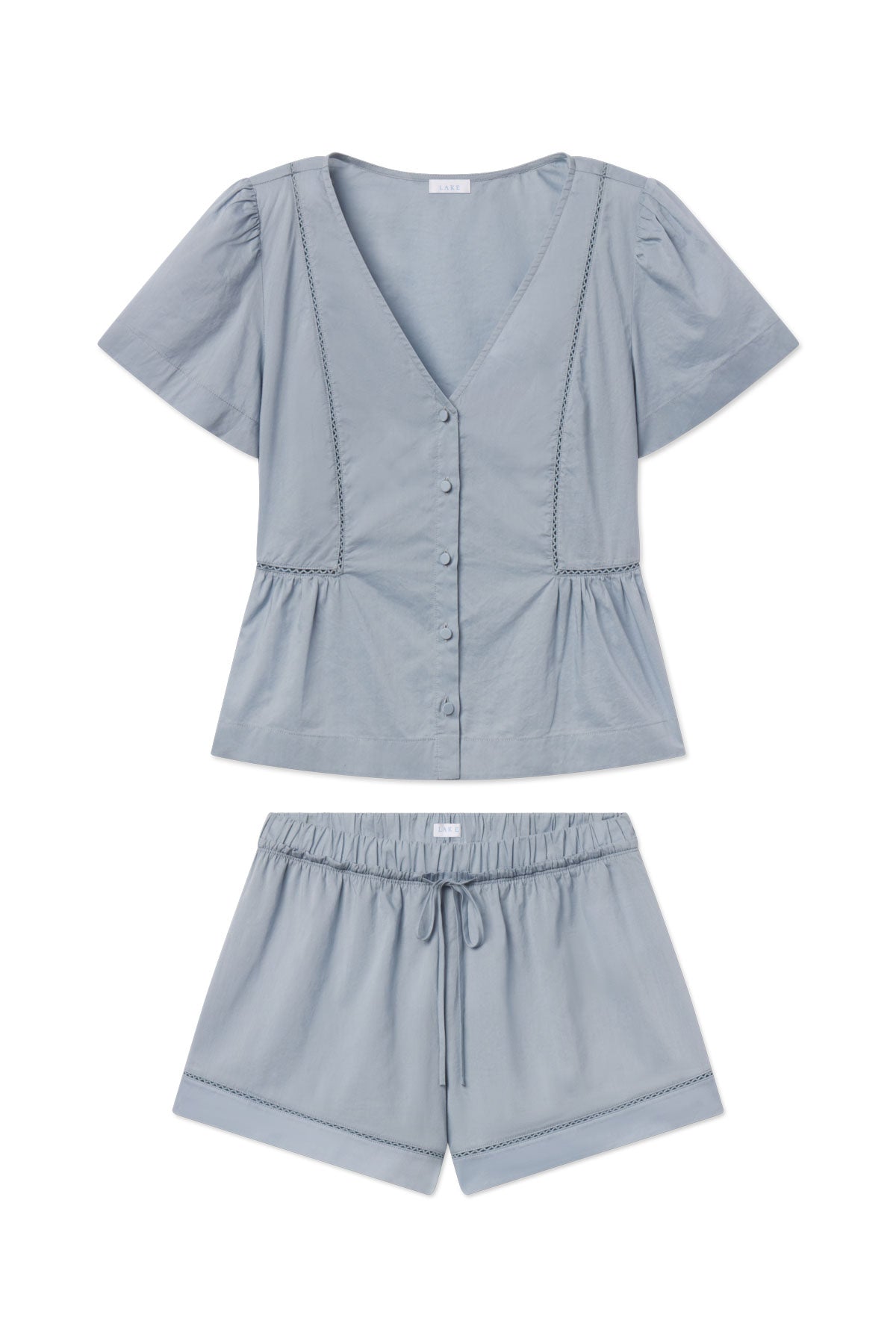Celeste Shorts Set in Dusty Blue