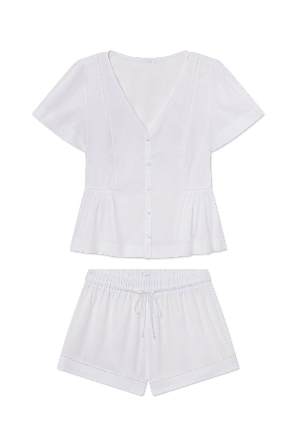 Celeste Shorts Set in White