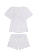 Celeste Shorts Set in White