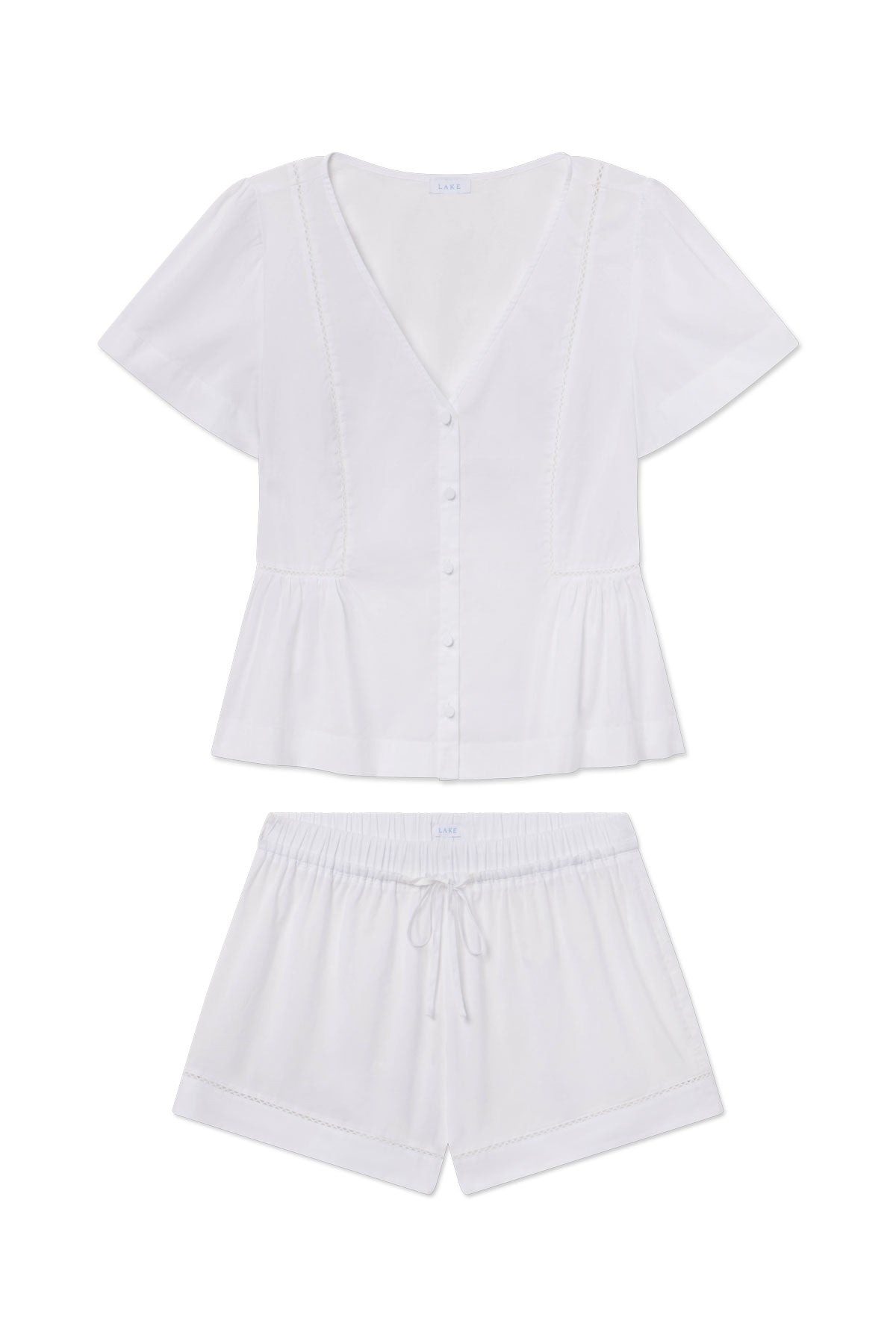 Celeste Shorts Set in White