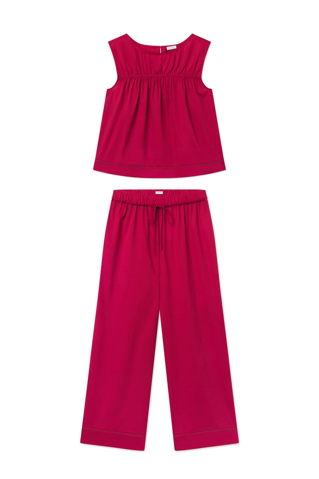 Celeste Tank-Long Set in Bordeaux