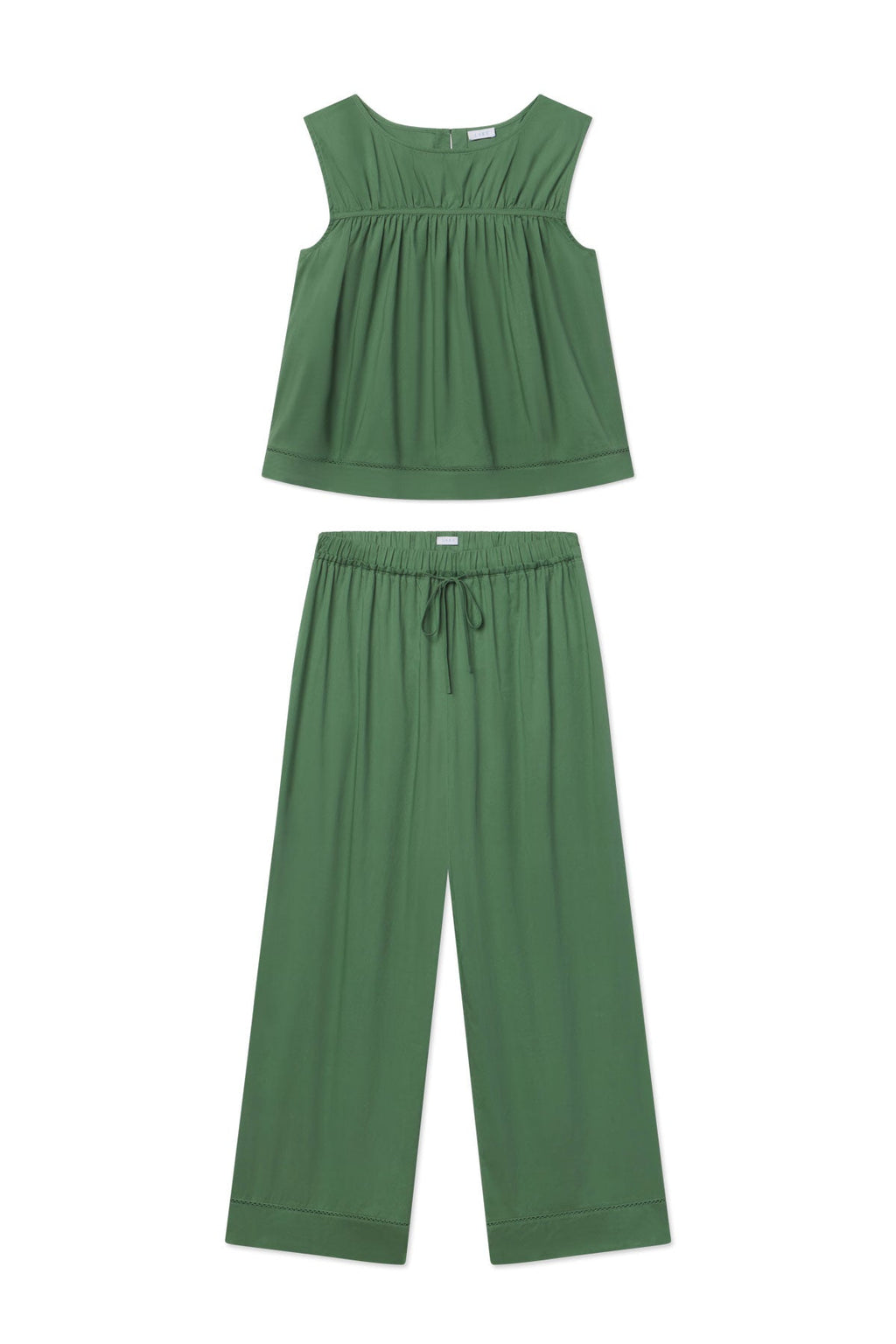 Celeste Tank-Long Set in Comfrey