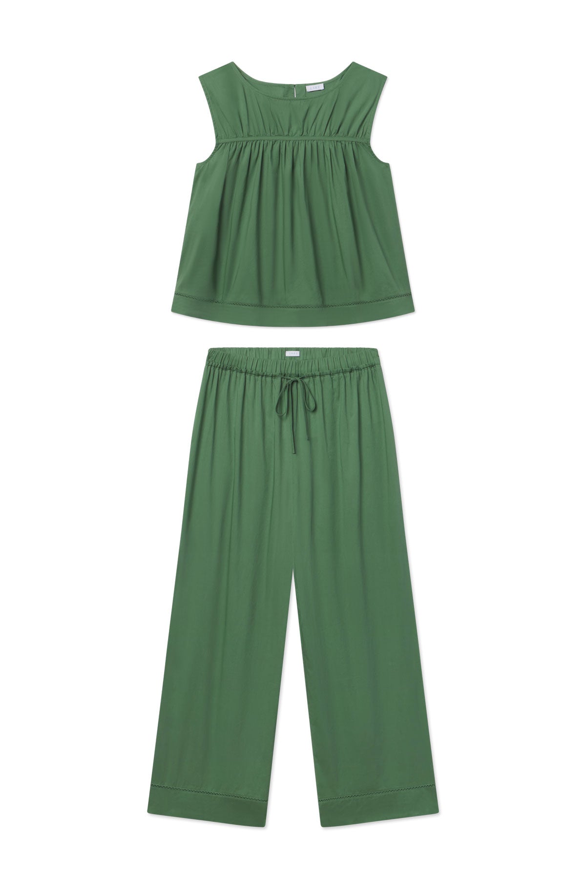 Celeste Tank-Long Set in Comfrey