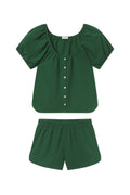 Charlie Shorts Set in Eden Seersucker