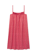 Pima Ruffle Nightgown in Terrace Brushed Check