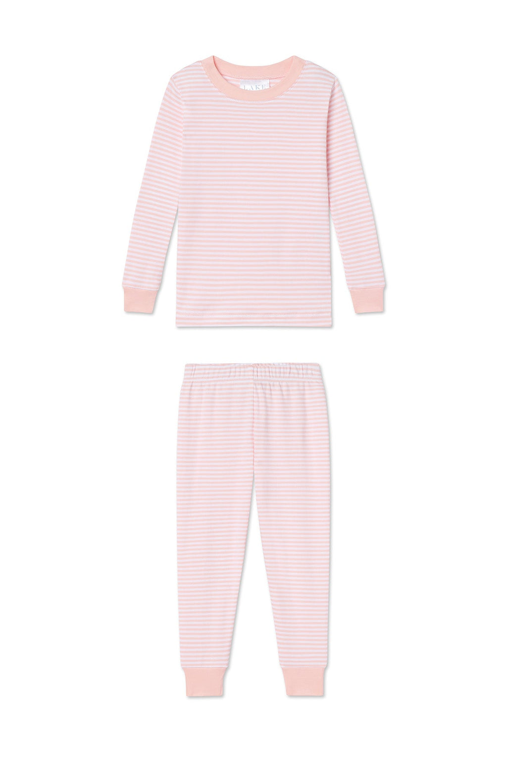 Kids Long-Long Set in English Rose Stripe