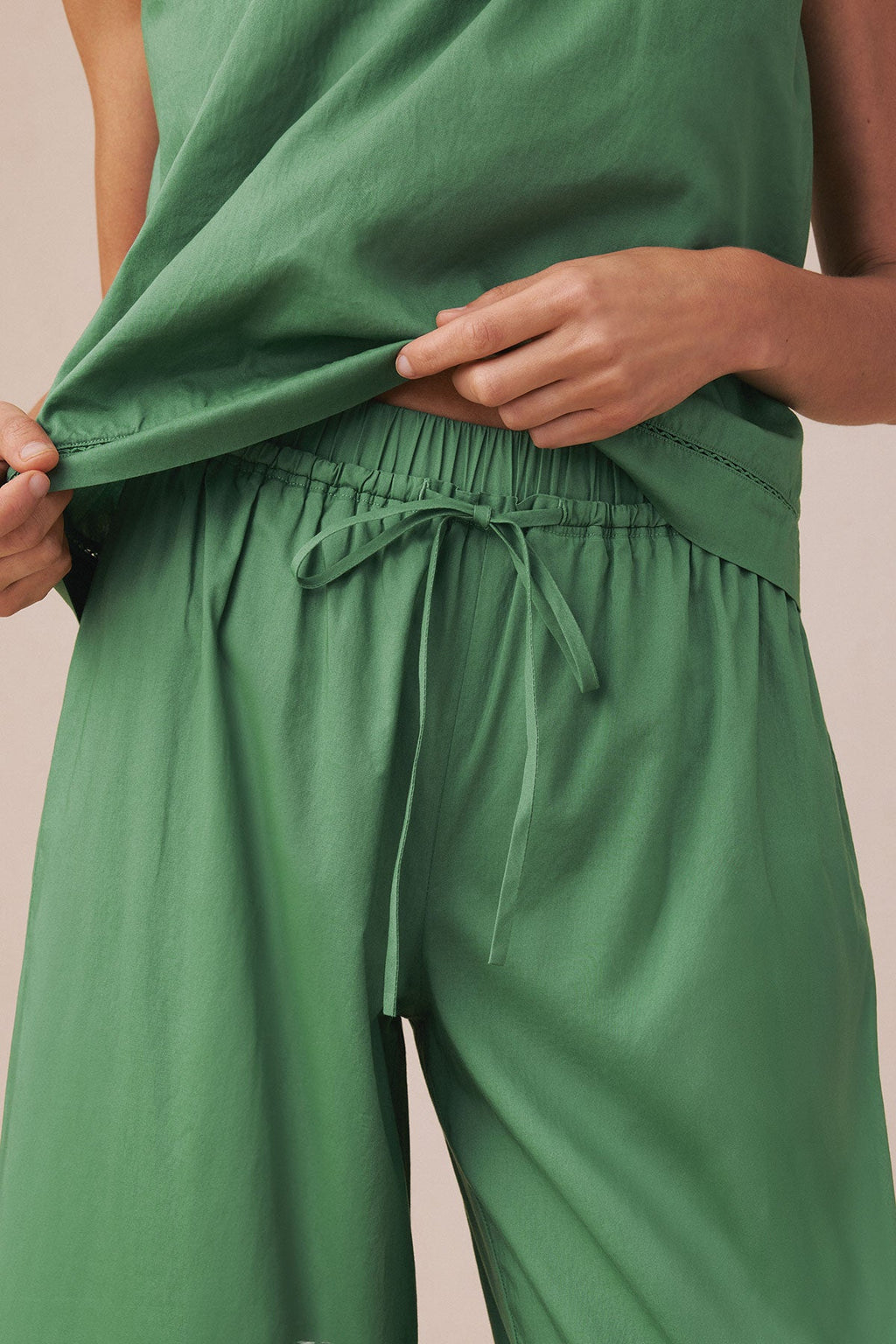 Celeste Tank-Long Set in Comfrey