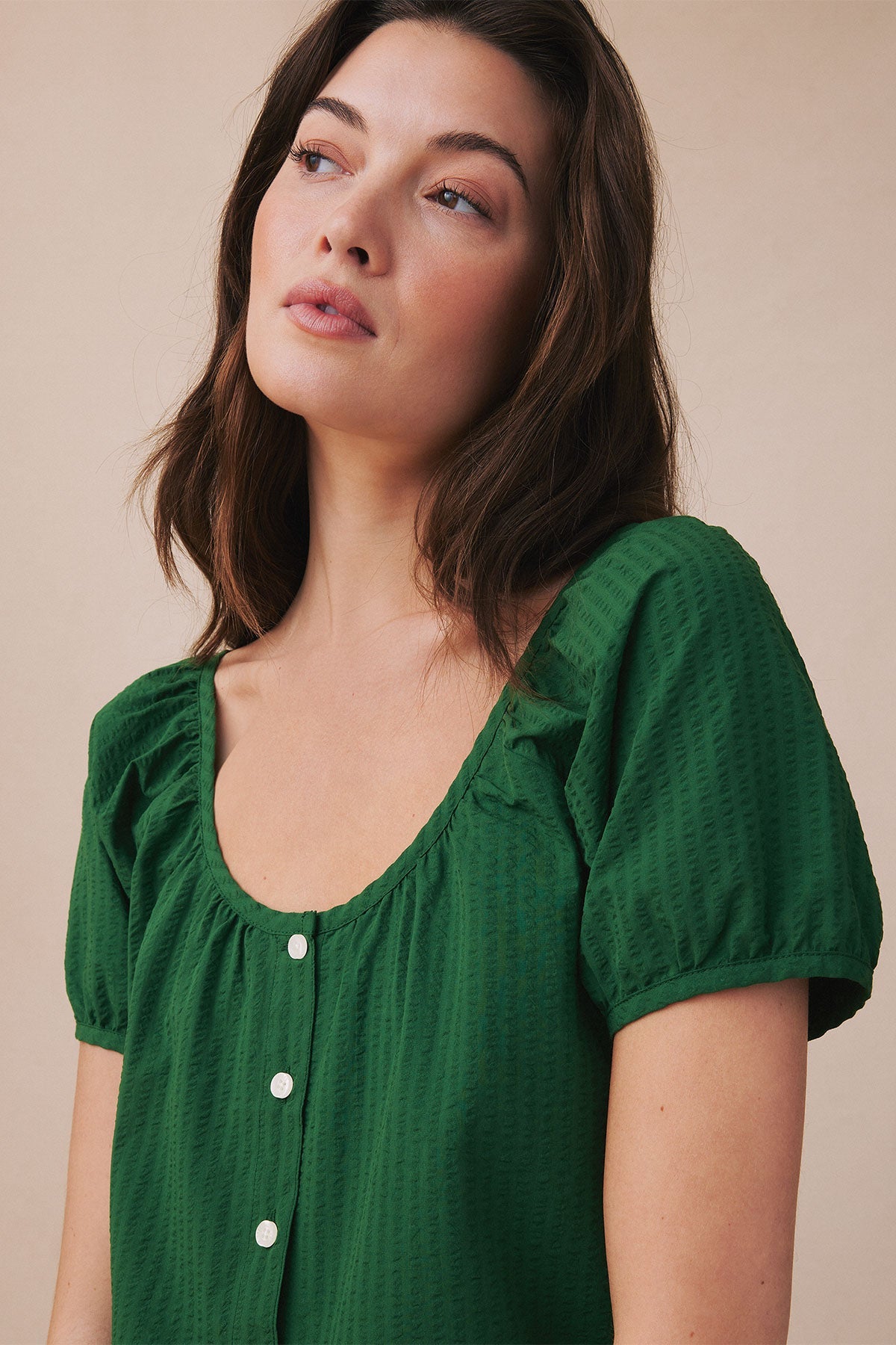 Charlie Shorts Set in Eden Seersucker