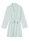 Pima Short Robe in Parisian Green