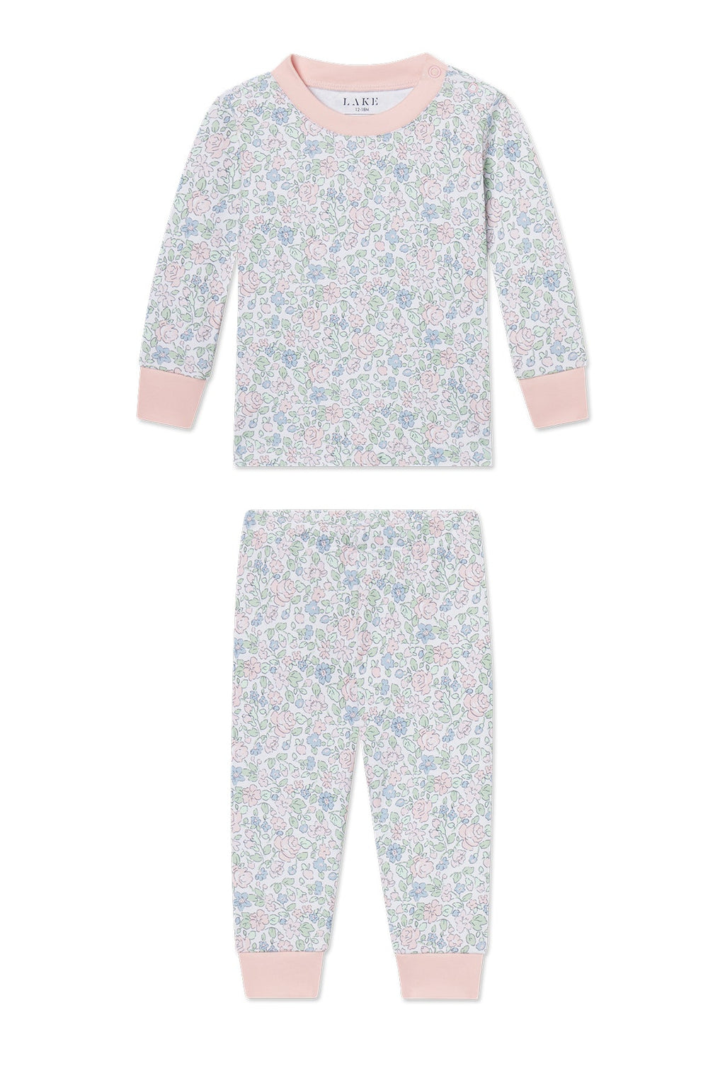 Baby Long-Long Set in English Rose Elizabeth Floral