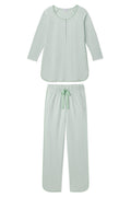 Pima Maternity Long-Long Set in Parisian Green