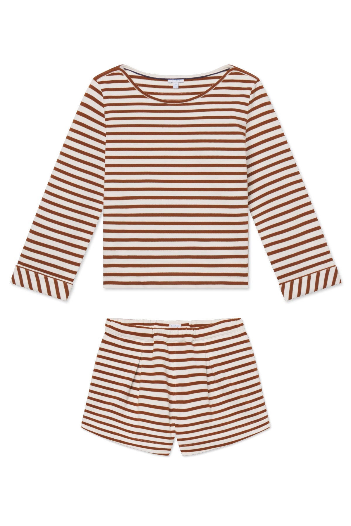 Field Short Set in Cinnamon Tricot Stripe