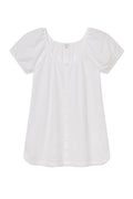 Charlie Nightgown in White Seersucker