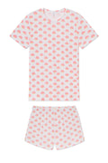 Pima Crew Shorts Set in Gelato Scallop Shell