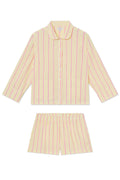 Georgie Pocket Shorts Set in Zest Coastline Seersucker