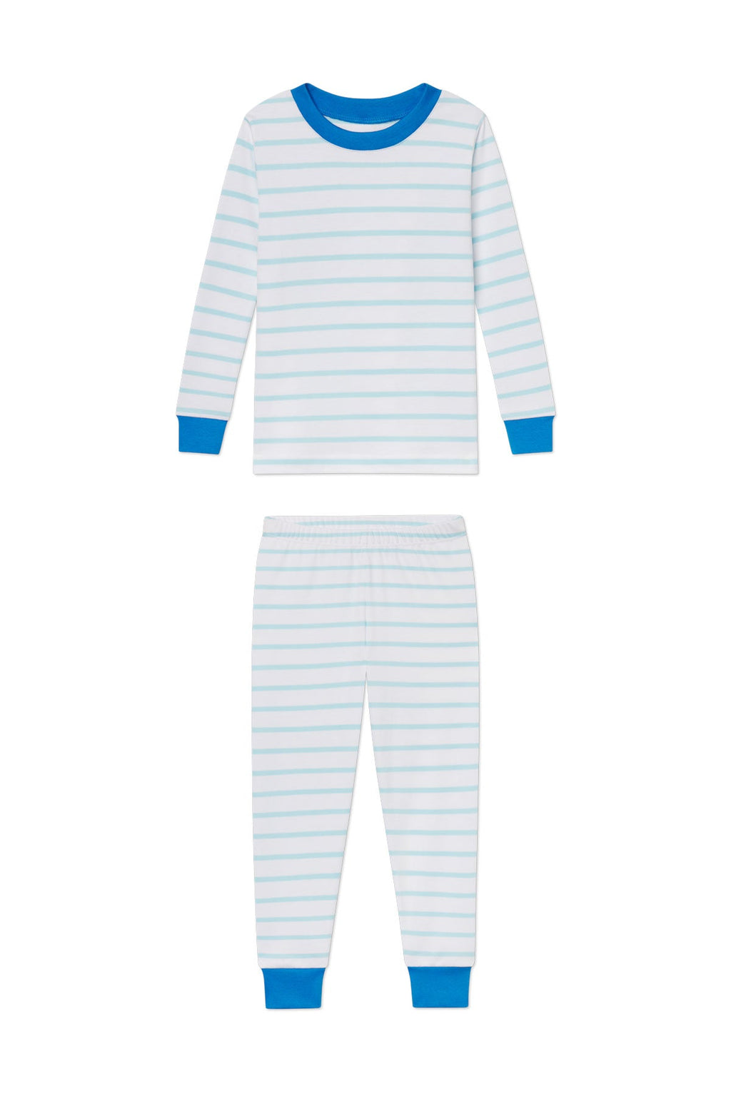 Kids Long-Long Set in Salt Spray Anchor Stripe