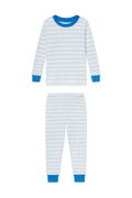 Kids Long-Long Set in Salt Spray Anchor Stripe