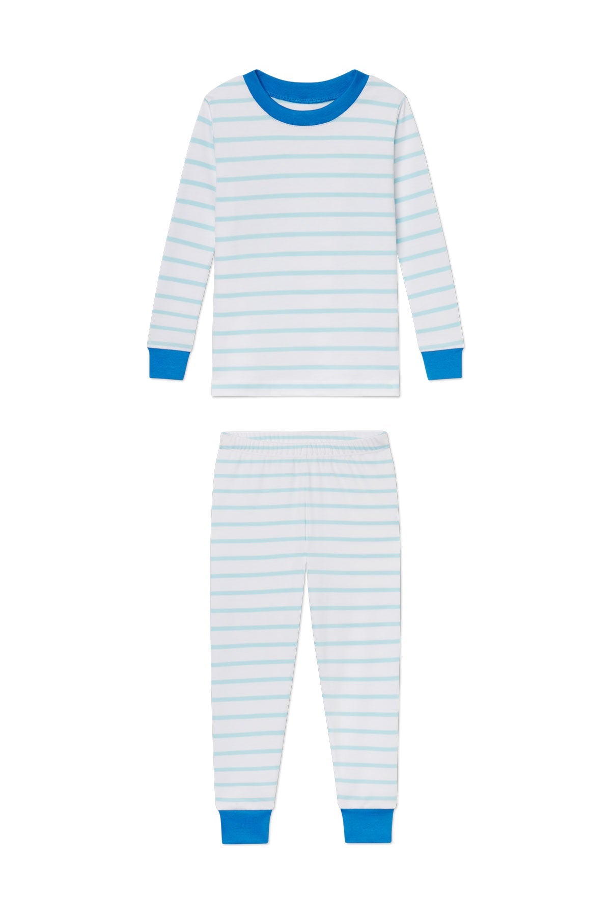 Kids Long-Long Set in Salt Spray Anchor Stripe
