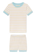 Kids Shorts Set in Zest Triple Stripe