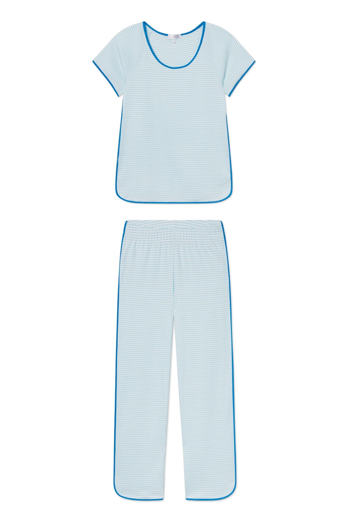 Pima Short-Long Set in Salt Spray Heritage Stripe