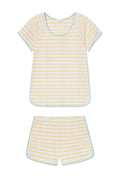 Pima Shorts Set in Zest Anchor Stripe