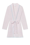 Pima Short Robe in Gelato Boating Stripe