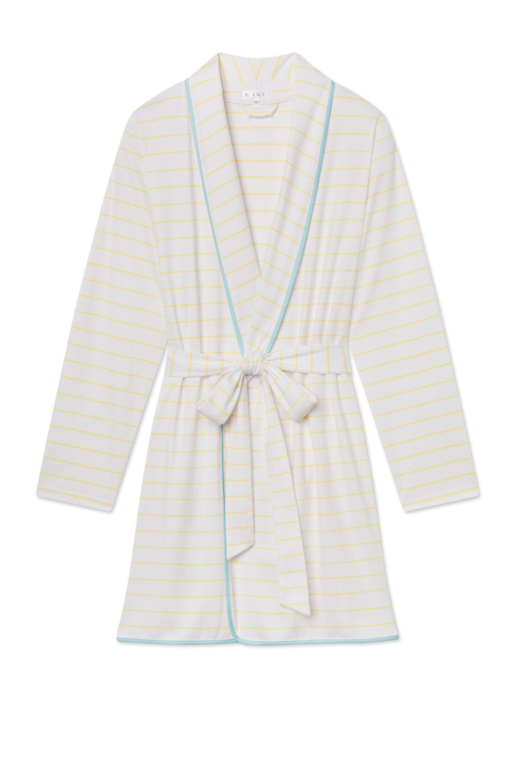 Pima Short Robe in Zest Boating Stripe