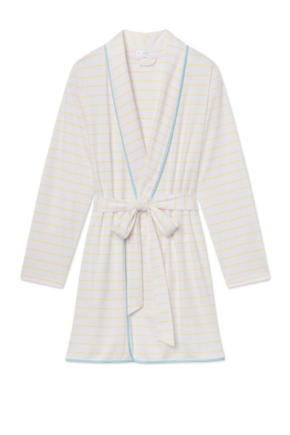 Pima Short Robe in Zest Boating Stripe