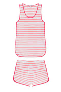 Pima Tank-Short Set in Gelato Anchor Stripe