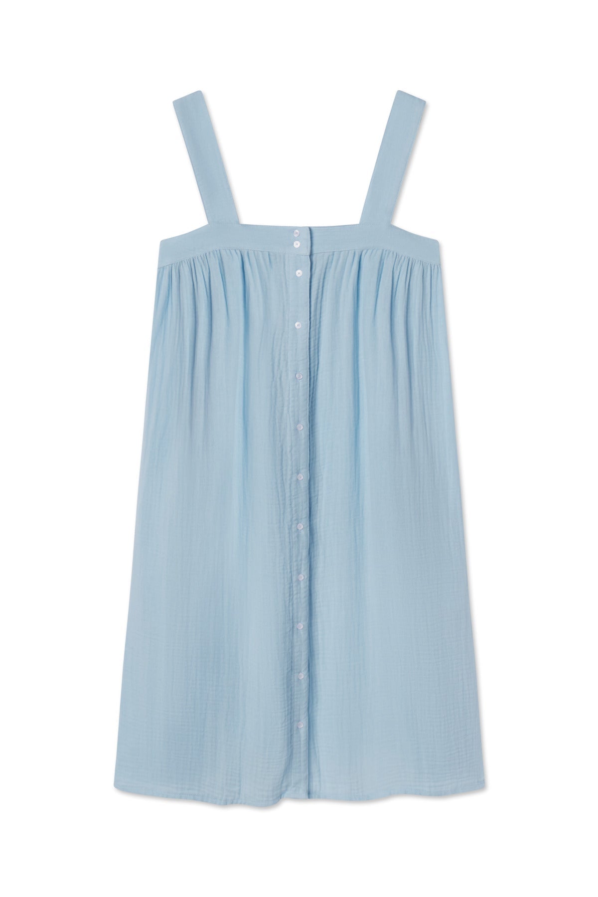 Hamptons Nightgown in French Blue Gauze