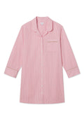 Poplin Piped Nightgown in Gelato Riviera Stripe