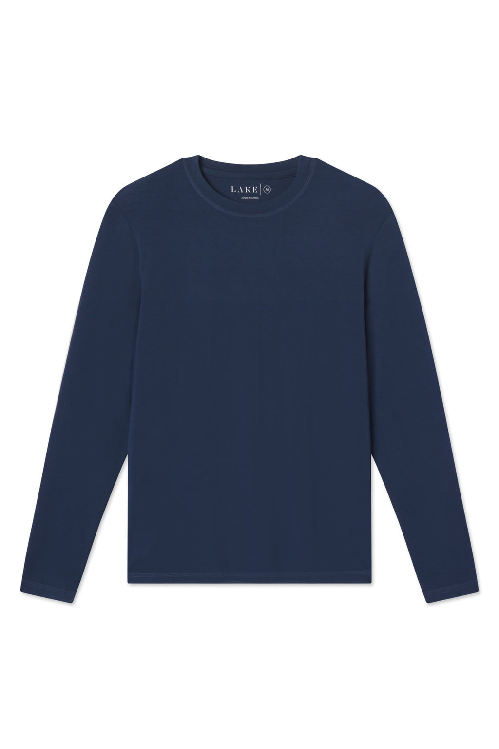 Men's Long Sleeve Bamboo Tee in Navy
