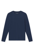 Men's Long Sleeve Bamboo Tee in Navy