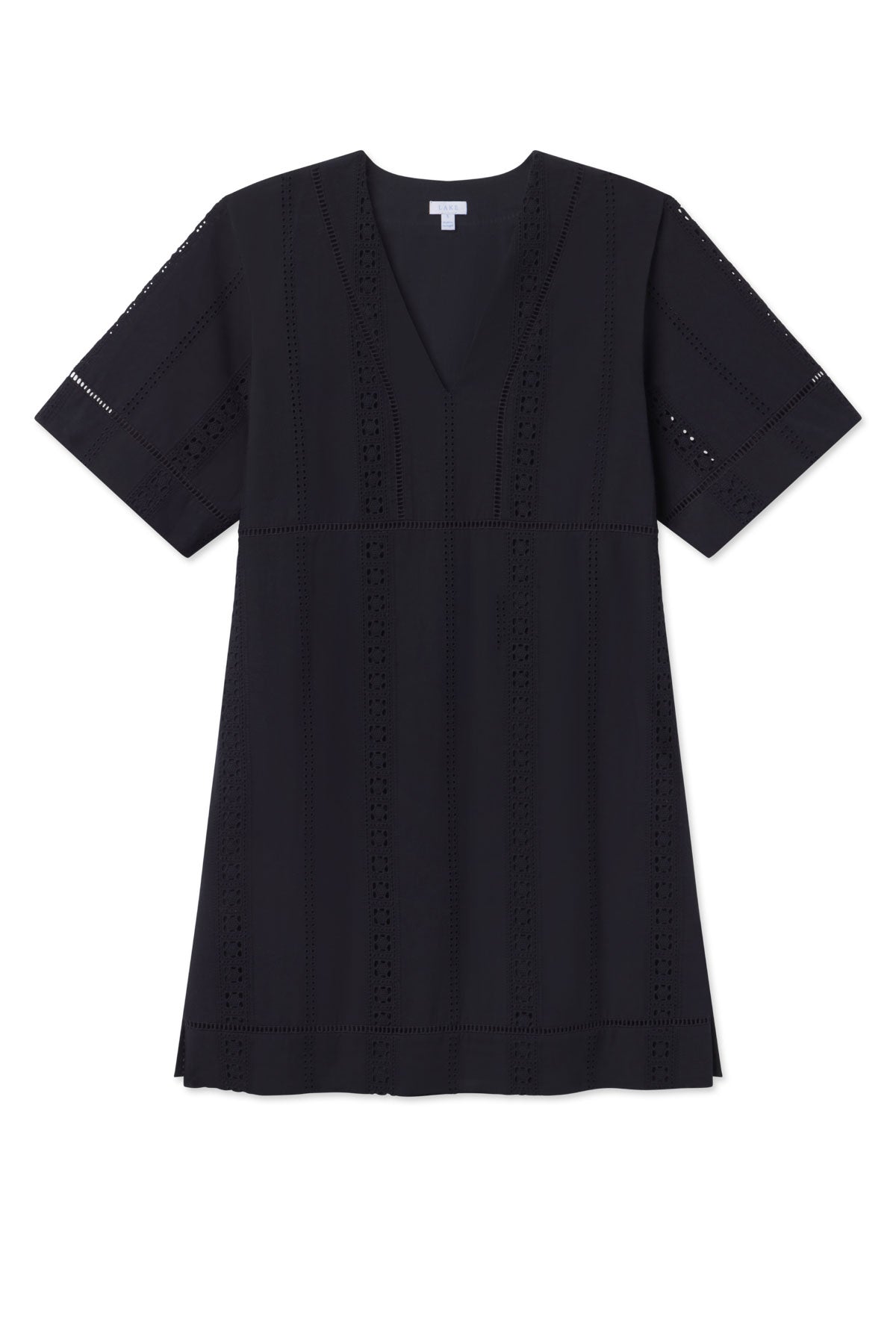 Cafe Dress in Black Eyelet