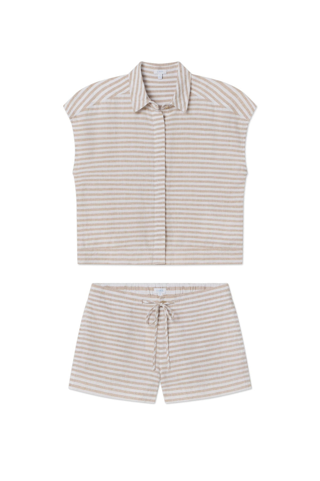 Cruise Short Set in Sandstone Amalfi Stripe