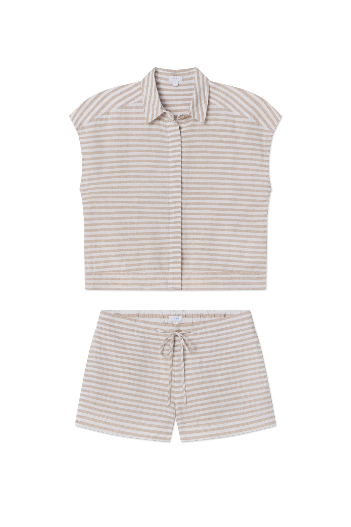 Cruise Short Set in Sandstone Amalfi Stripe