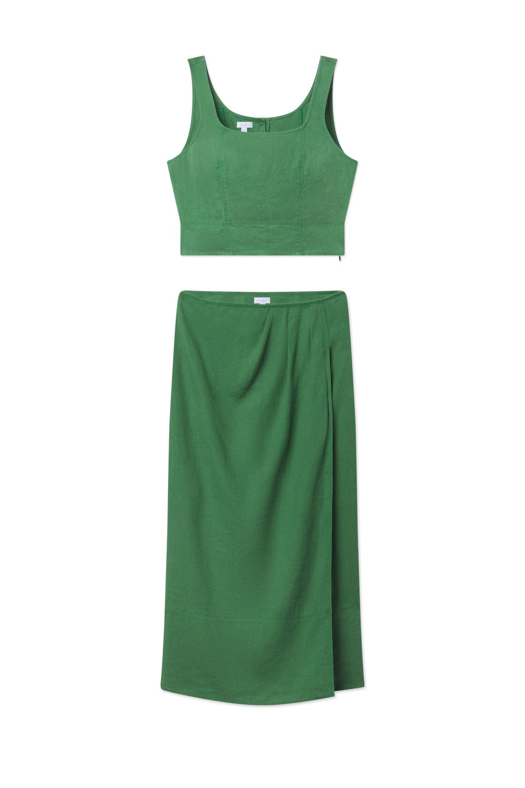 Flute Skirt Set in Palm