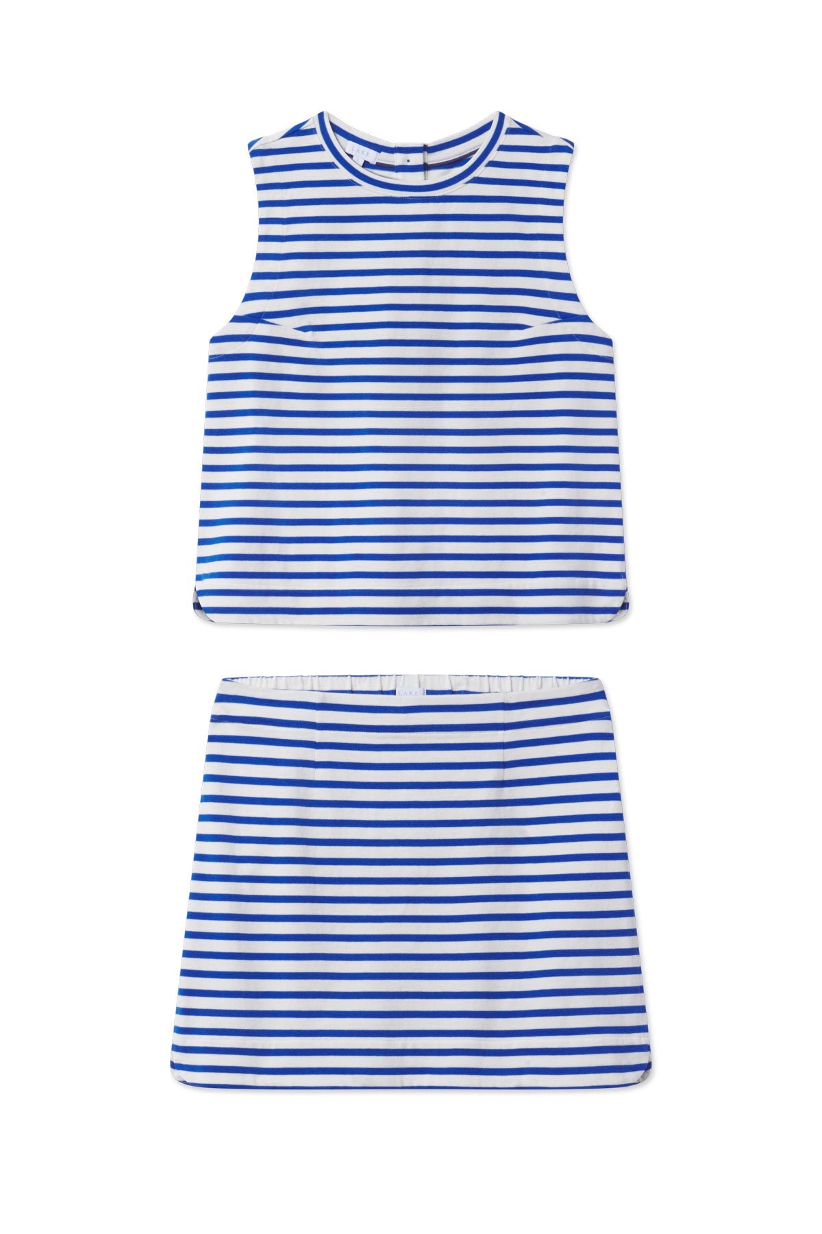 Stroll Skirt Set in Diver Blue Tricot Stripe