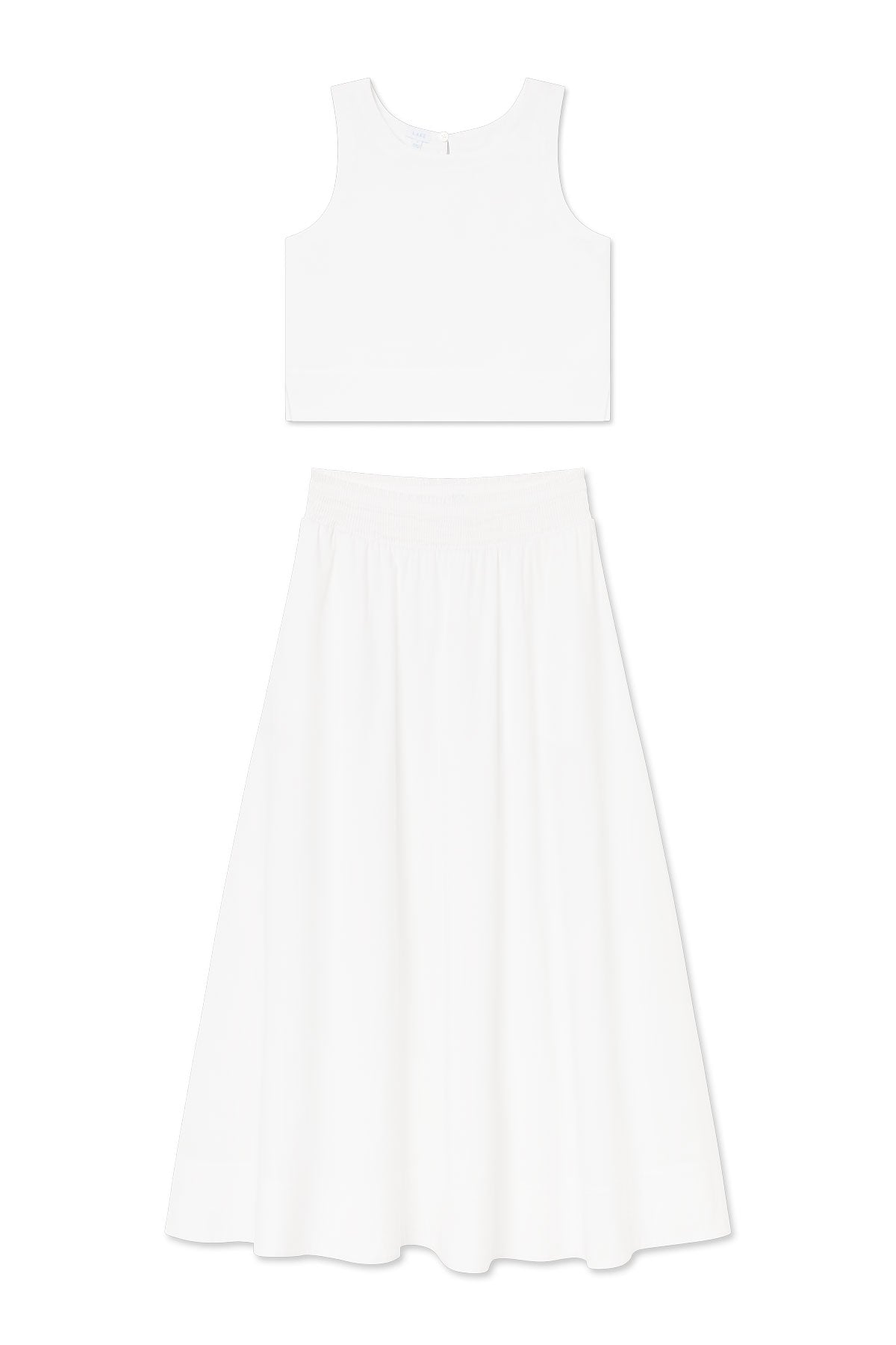 Terrace Skirt Set in White