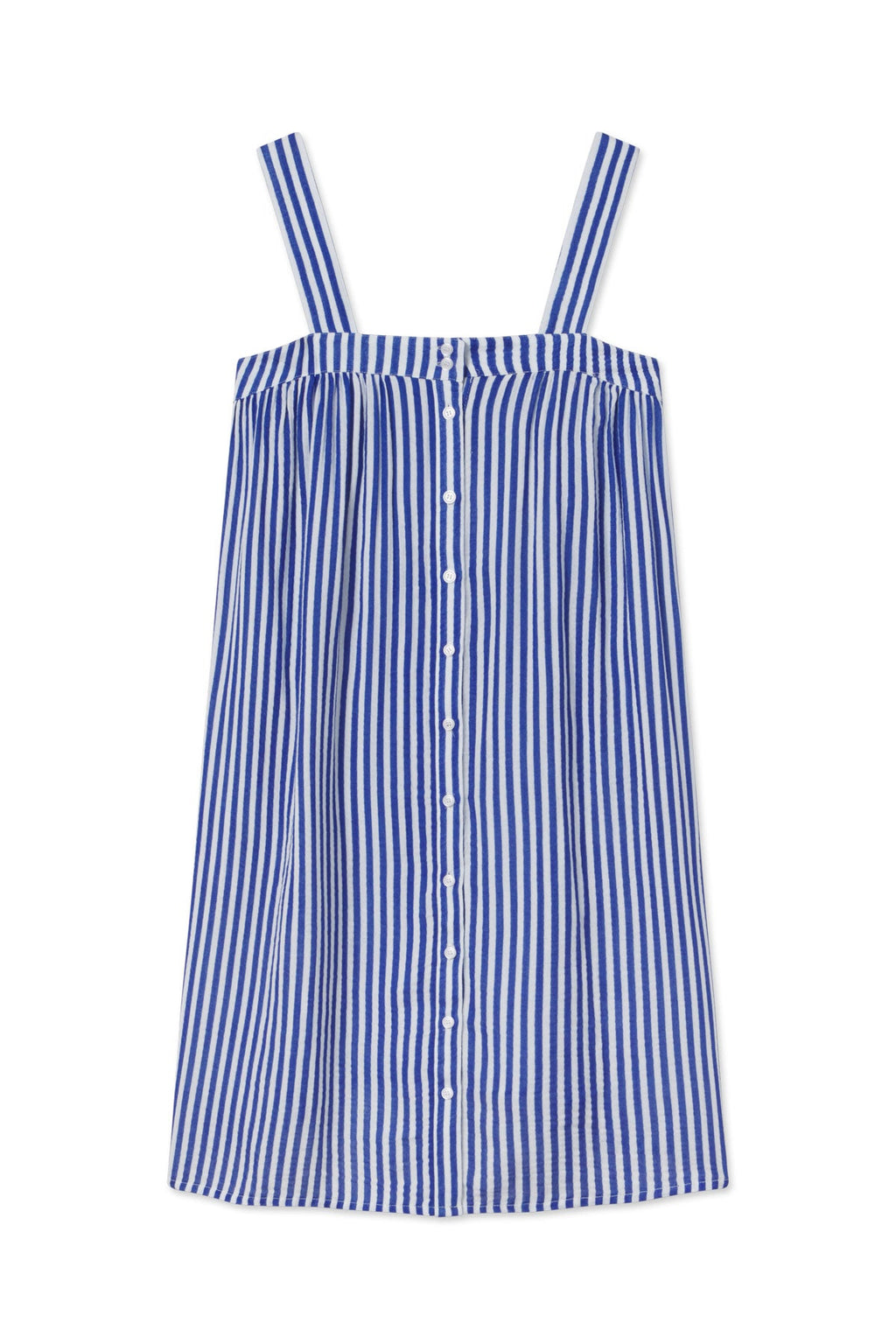 Hamptons Nightgown in Lapis Stripe Gauze