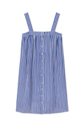 Hamptons Nightgown in Lapis Stripe Gauze
