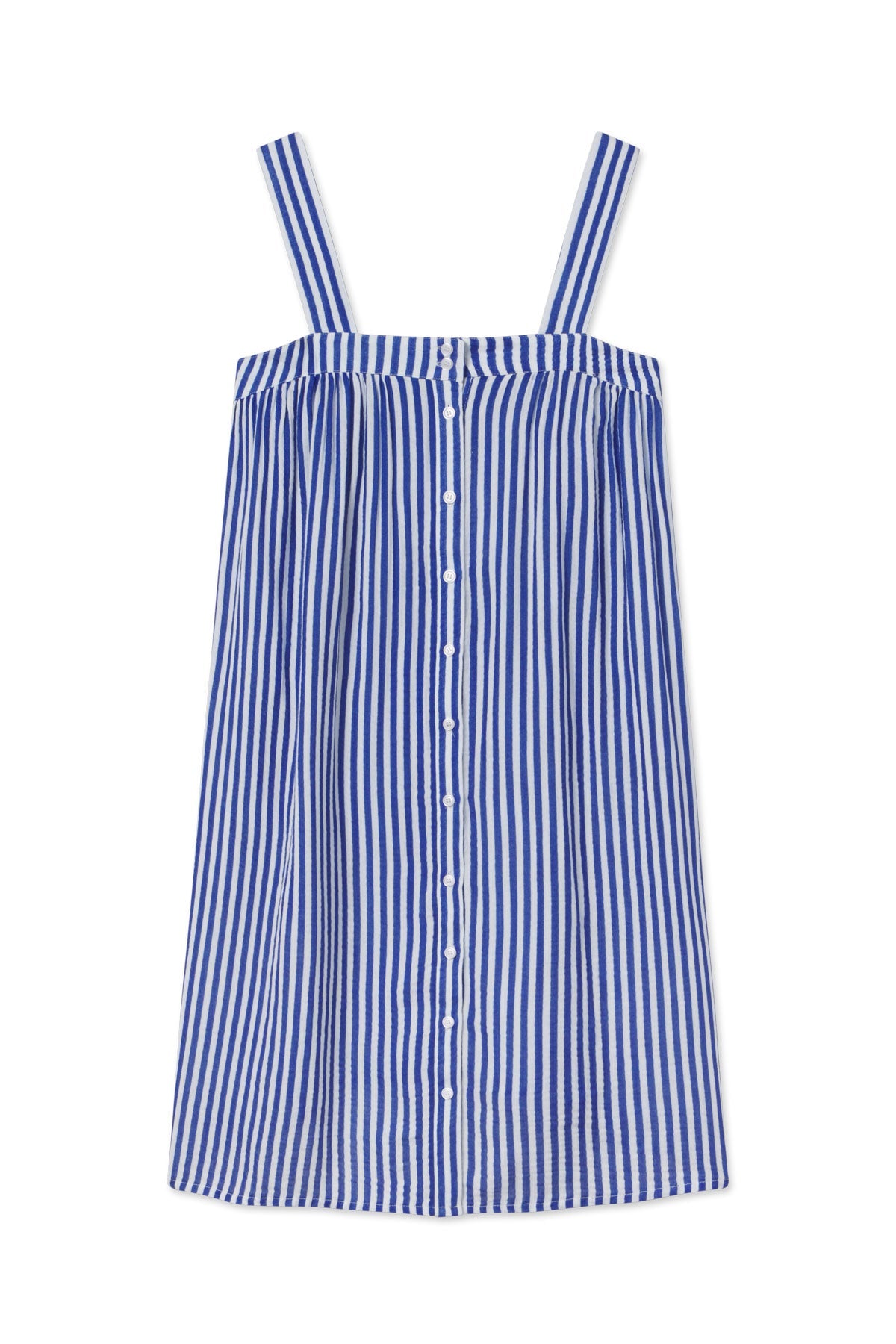 Hamptons Nightgown in Lapis Stripe Gauze