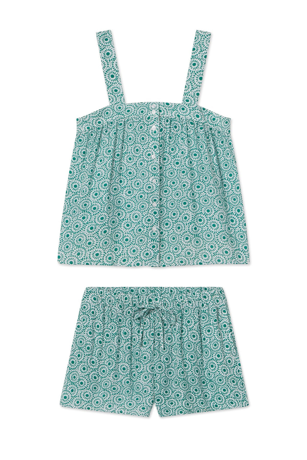 Hamptons Shorts Set in Opulent Dot Gauze