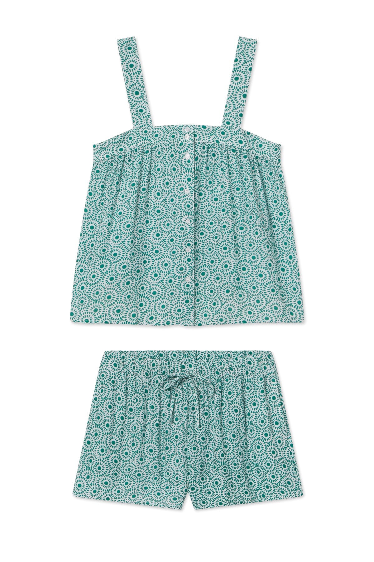 Hamptons Shorts Set in Opulent Dot Gauze