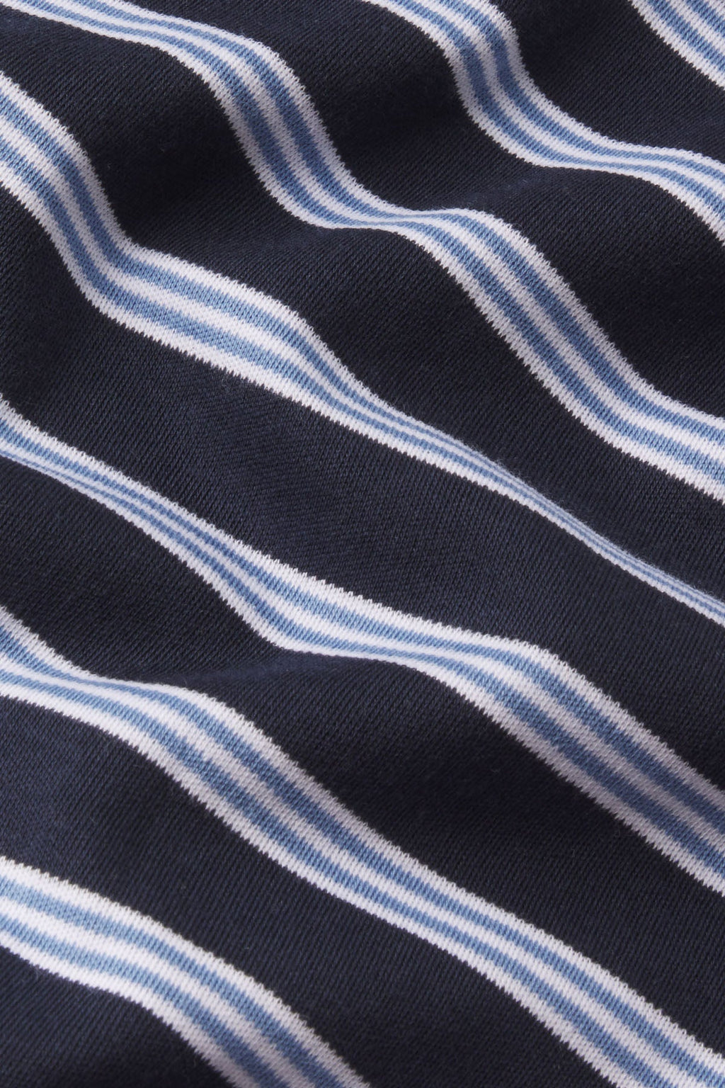 Men's Pima Sleep Short-Long Set in Eclipse Stripe