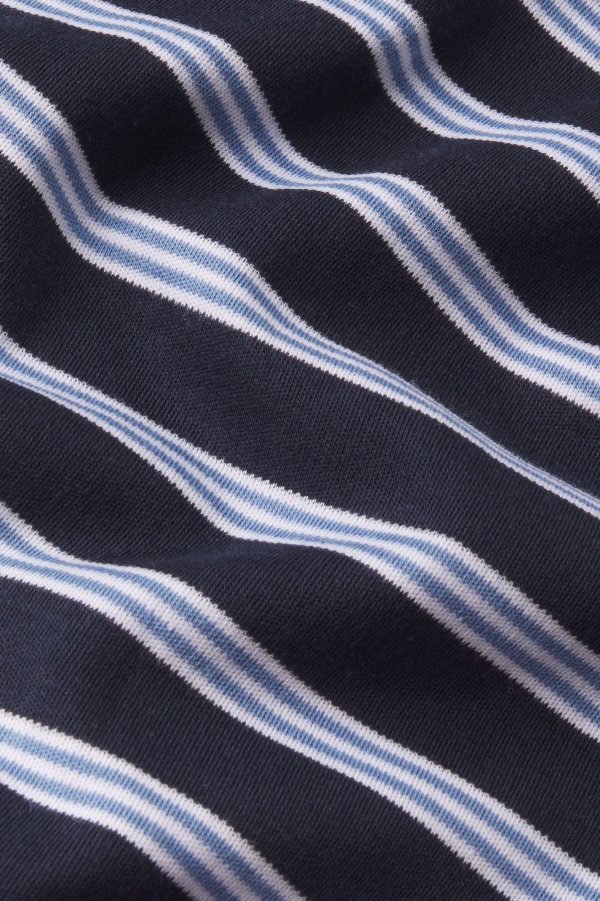 Men's Pima Sleep Short-Long Set in Eclipse Stripe